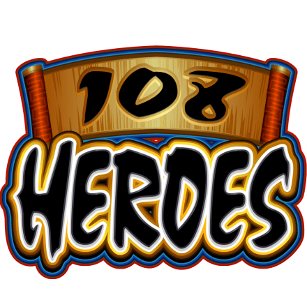 108 Heroes Slot Header