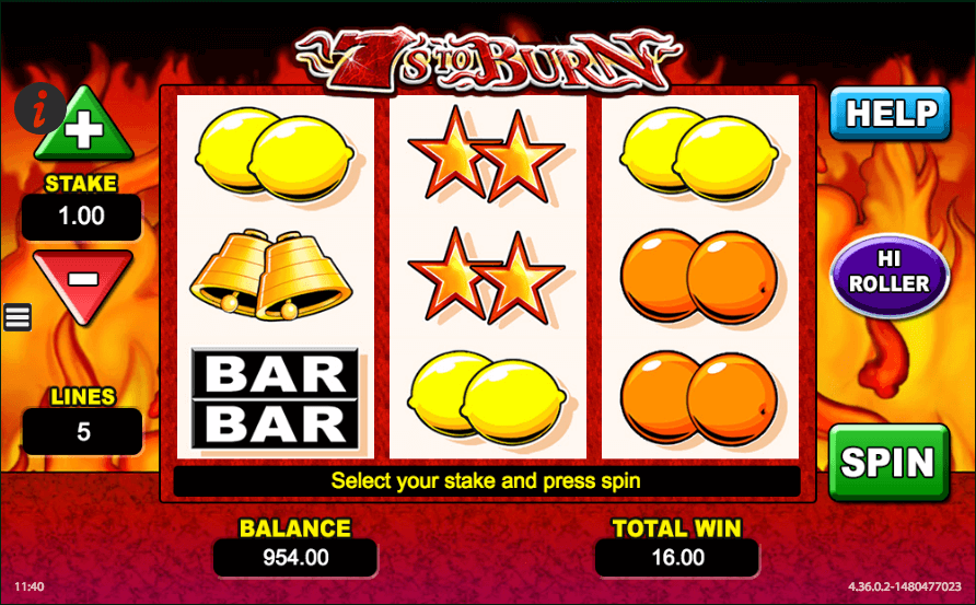 7s to Burn Slot Gameplay