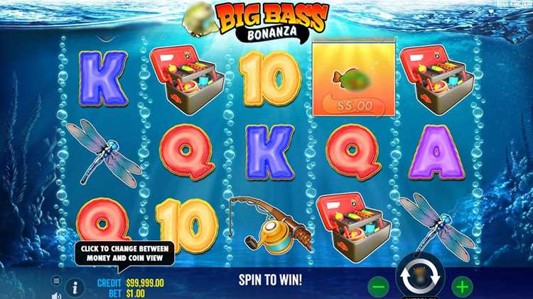 Big Bass Bonanza Slots Reels