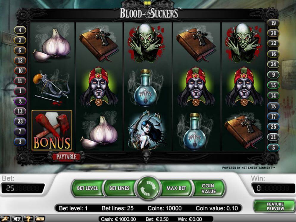 Blood Suckers Slot Bonus