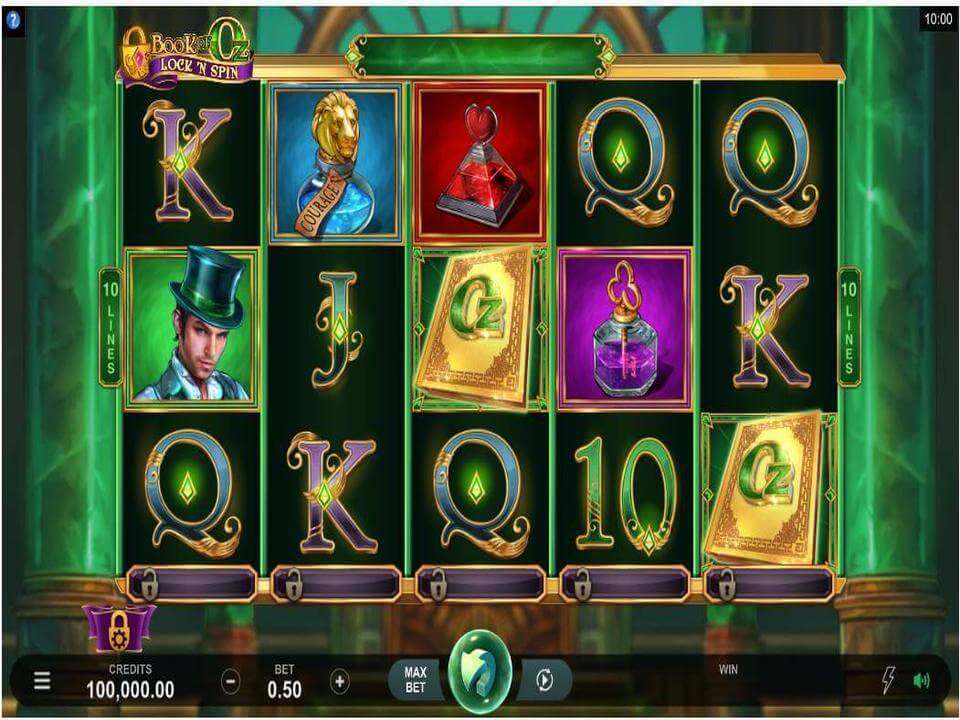 Book of Oz Lock N Spin Gameplay