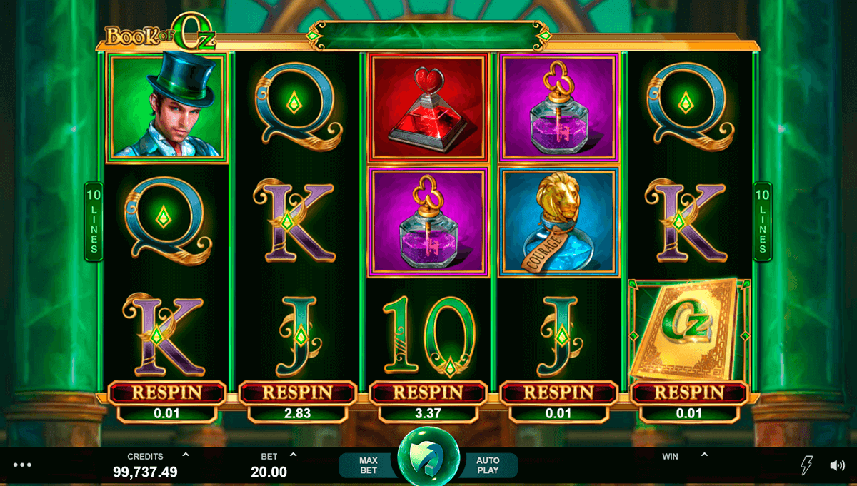 Book of Oz Slot Bonus