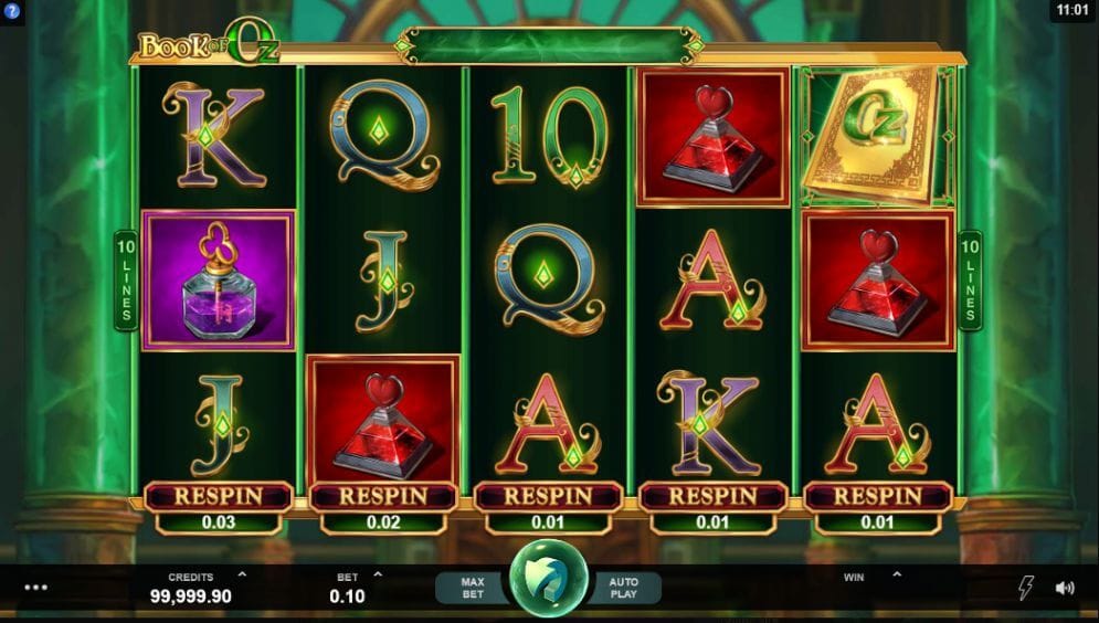 Book of Oz Slot Gameplay