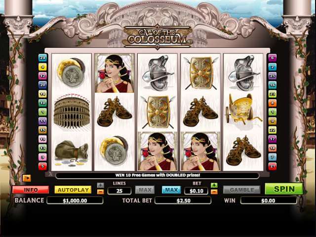 Call of the Colosseum Slot Gameplay