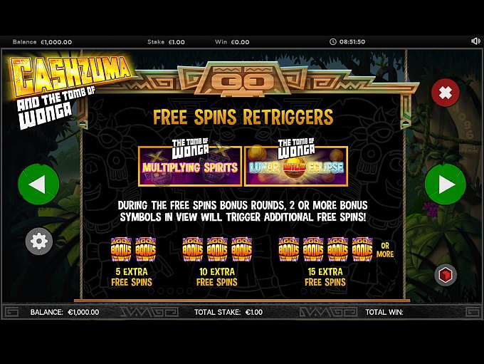 Cashzuma and the Tomb of Wonga Slot Bonus