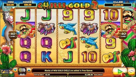 Chilli Gold X2 Slot Gameplay