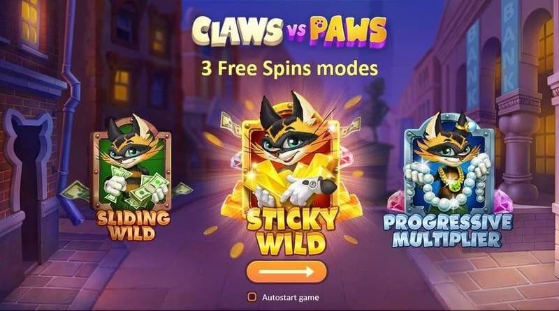 Claws vs Paws Slot Bonus