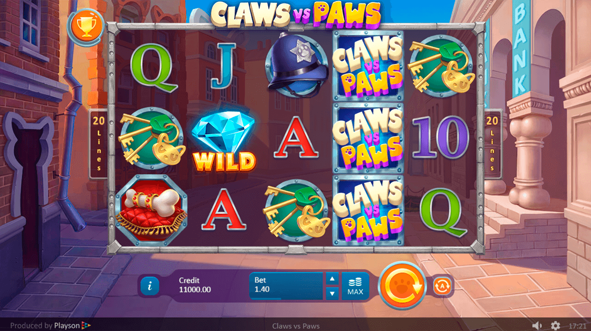 Claws vs Paws Slot Gameplay