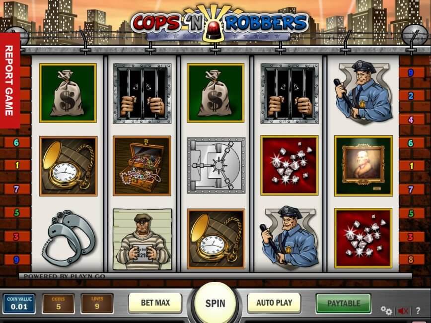 Cops and Robbers Slot Gameplay