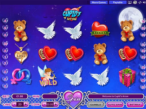 Cupids Arrow Slot Gameplay