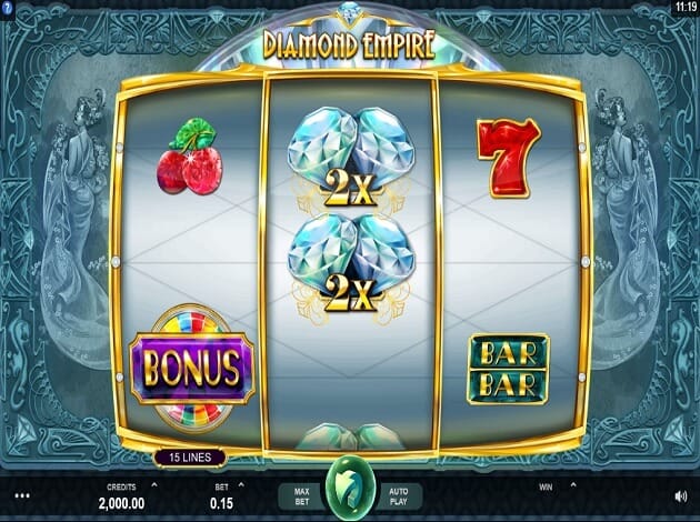 Diamond empire microgaming slot game green villa