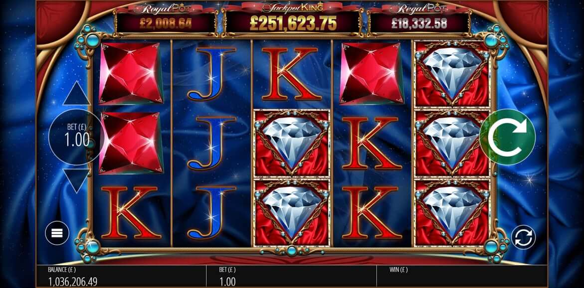 Diamond Jackpots Jackpot King Slot Bonus