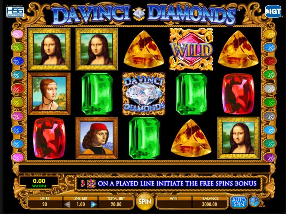 Double Da Vinci Slot Gameplay