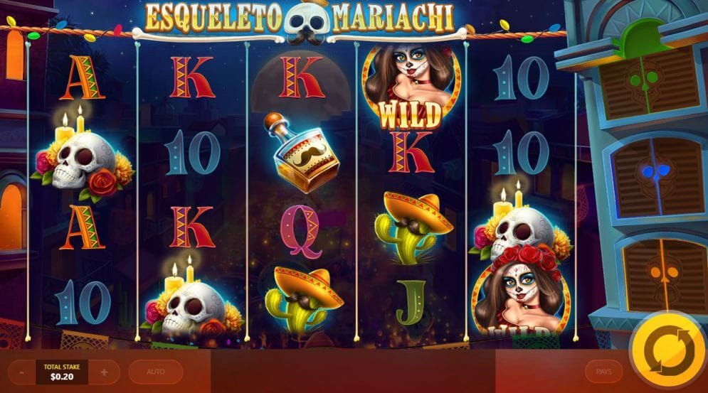 Esqueleto Mariachi Slot Gameplay