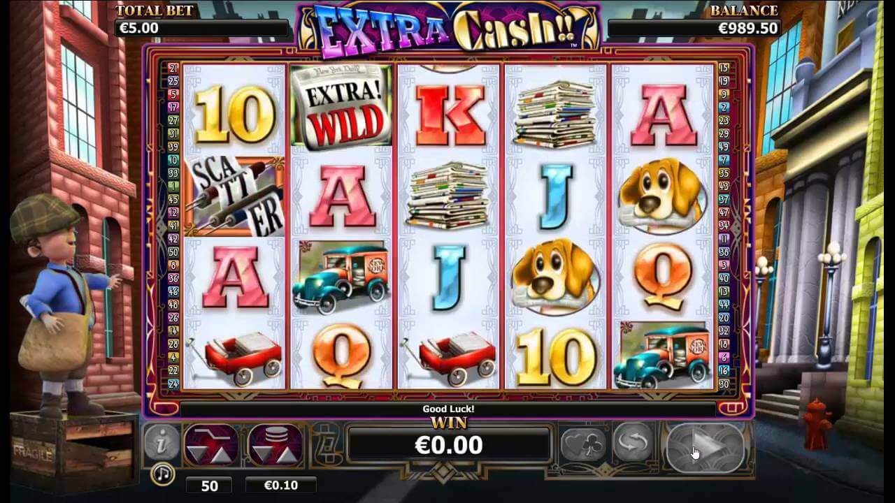 Extra Cash Slot Gameplay