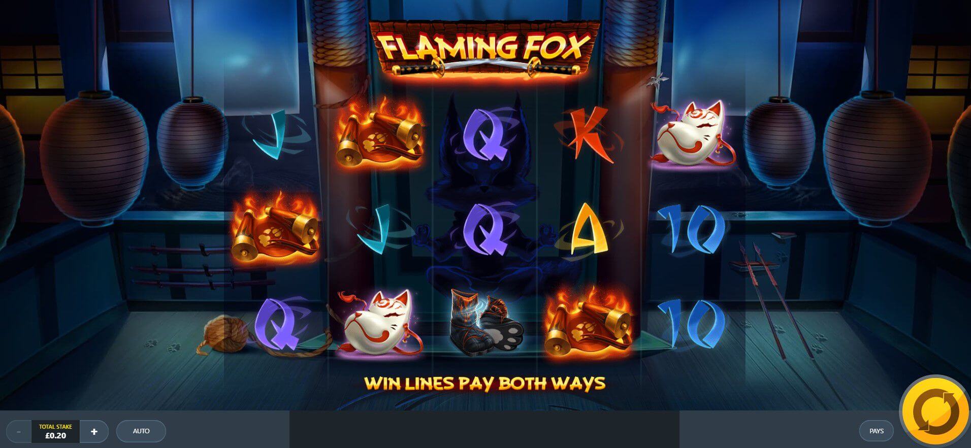 Flaming Fox Slot Gameplay