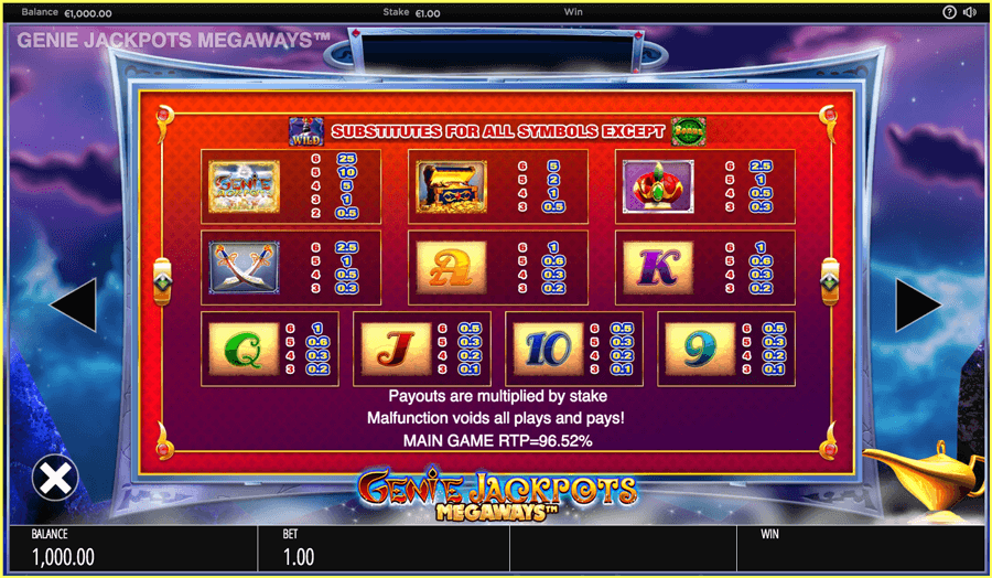 Genie Jackpots Megaways Slot Bonus