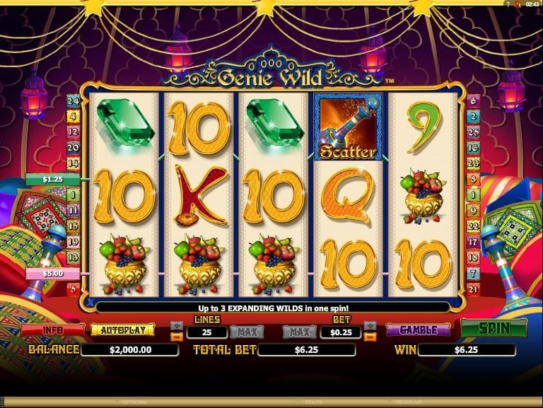 Genie Wild Slot Gameplay