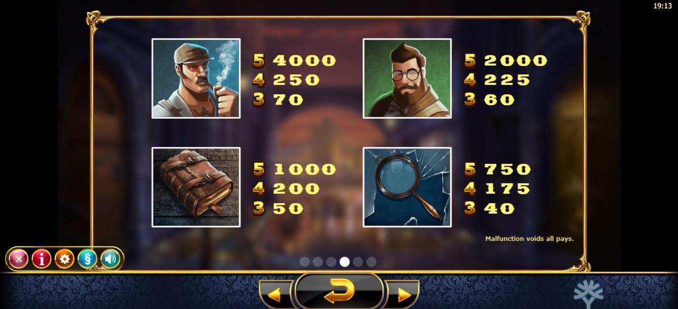 Holmes and the Stolen Stones Slot Bonus