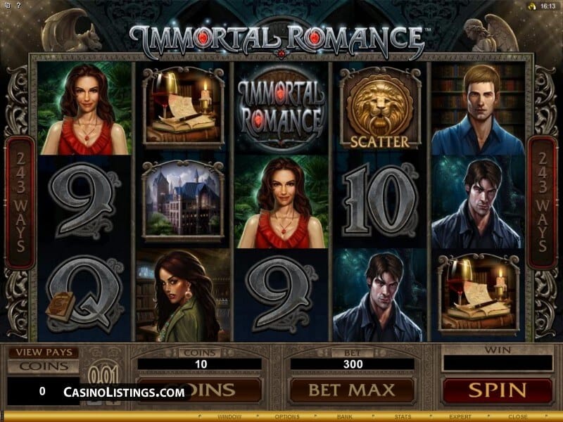 Immortal Romance Slot Gameplay