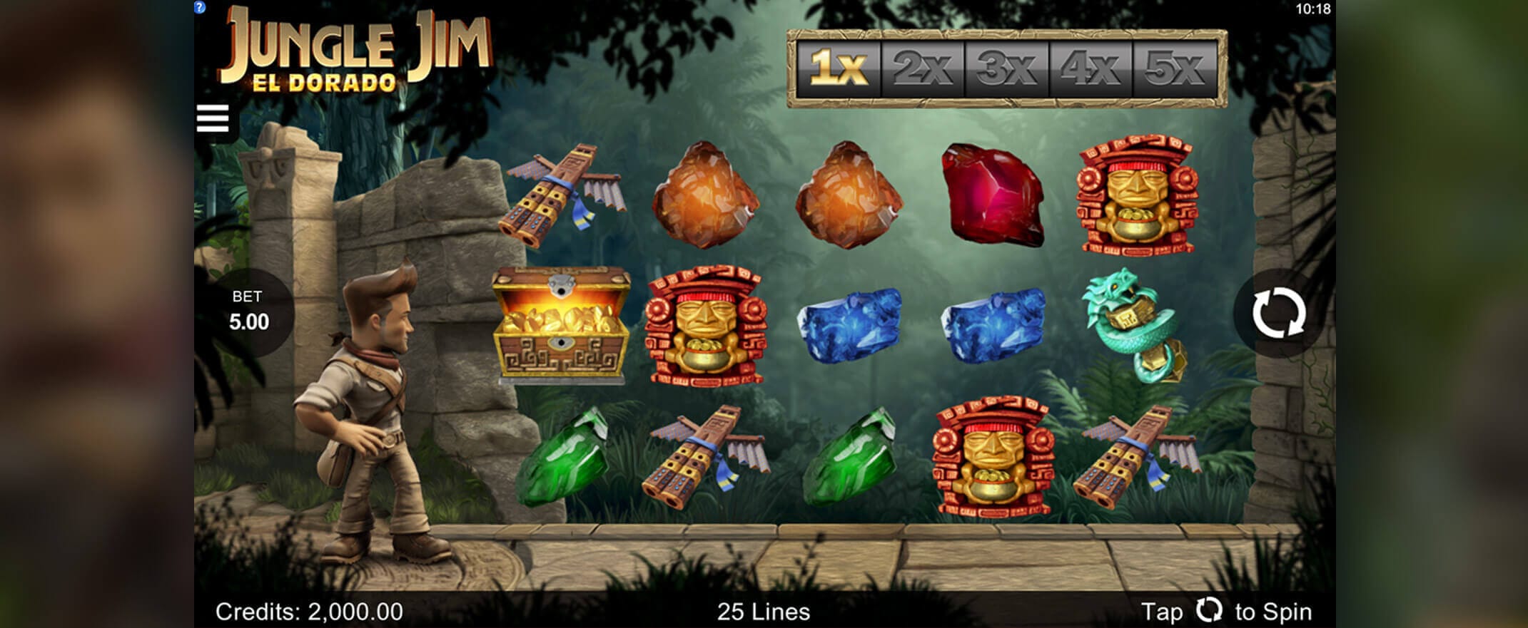 Jungle Jim El Dorado Slot Bonuses