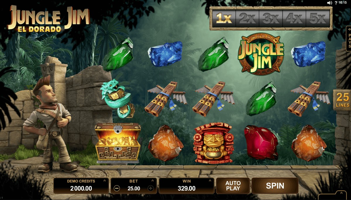 Jungle Jim El Dorado Slot Gameplay