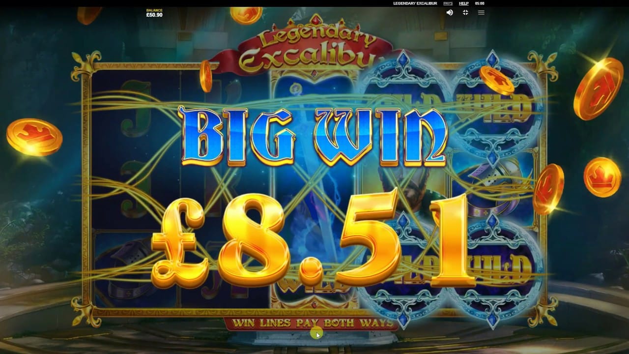 Legendary Excalibur Slot Big Win