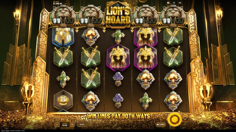 Lion's Hoard Slot Gameplay