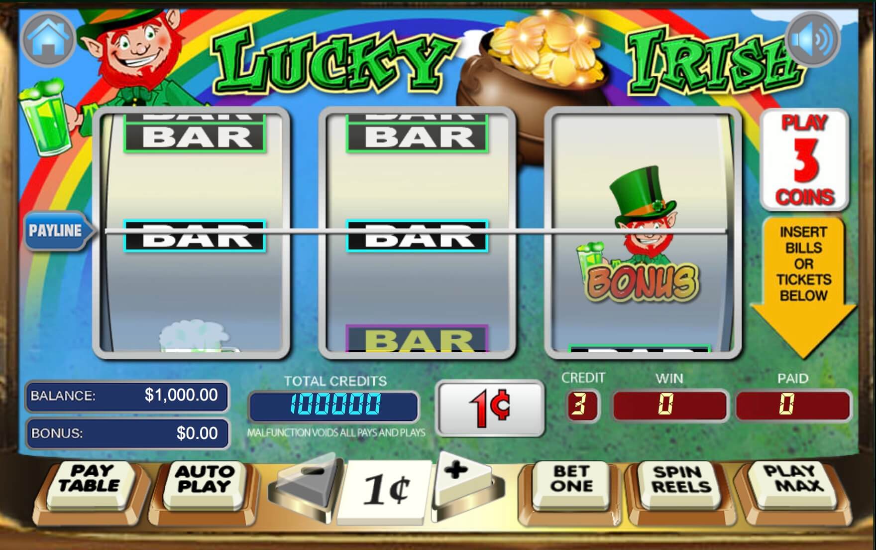 Lucky Irish Slot Gameplay