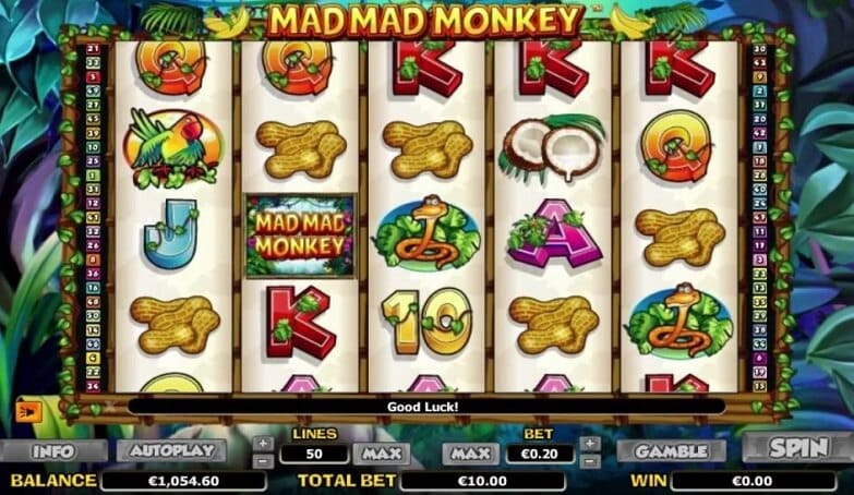Mad Mad Monkey Slot Gameplay