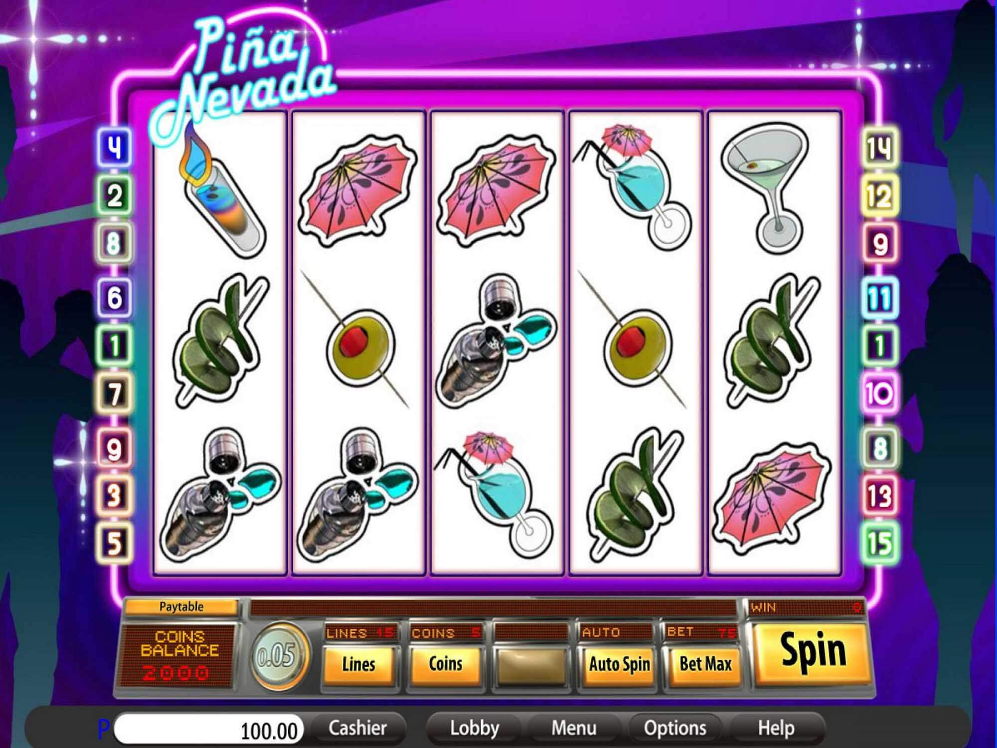 Pina Nevada Slot Gameplay