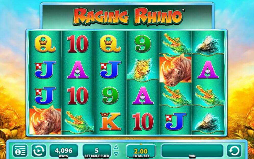 Raging Rhino Slot Gameplay