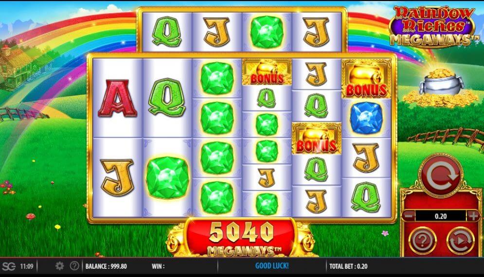 Rainbow Riches Megaways Slot Bonus