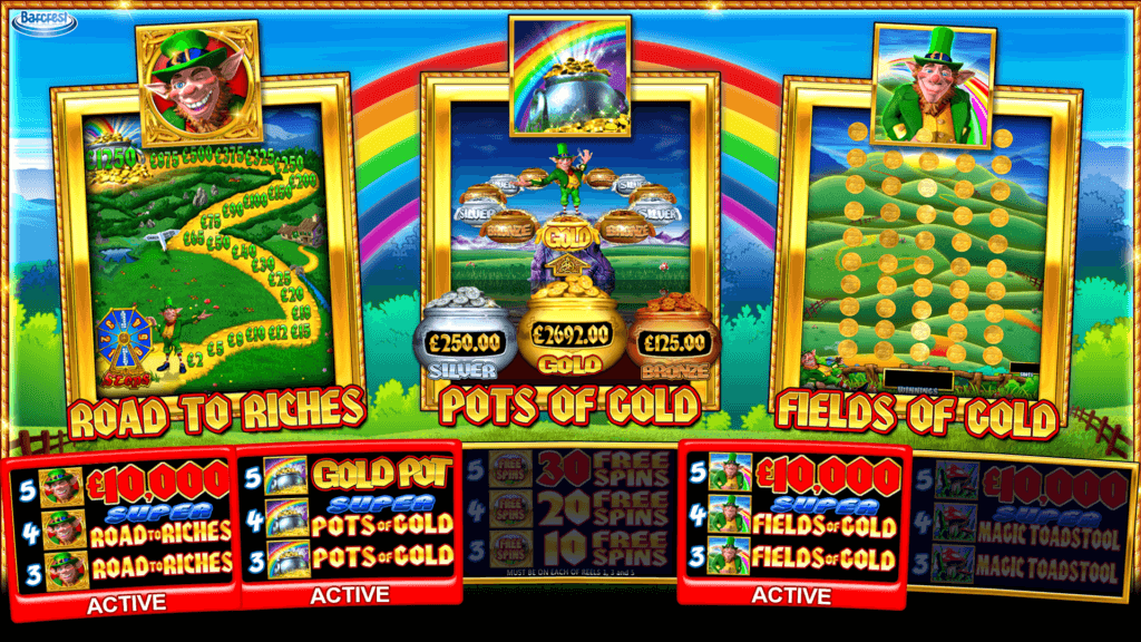 Rainbow Riches Pick n Mix Slot Bonus