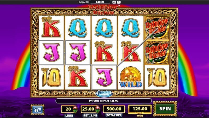 Rainbow Riches Slot Gameplay