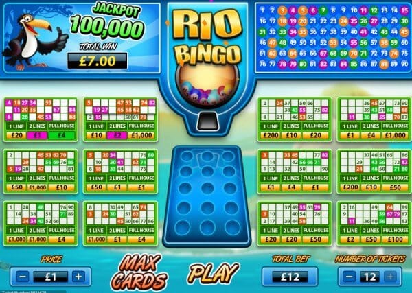 Rio Bingo Slot Gameplay