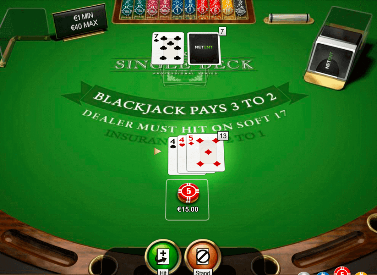 Single Deck Blackjack Pro S Bonus