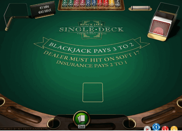 Single Deck Blackjack Pro S Gameplay