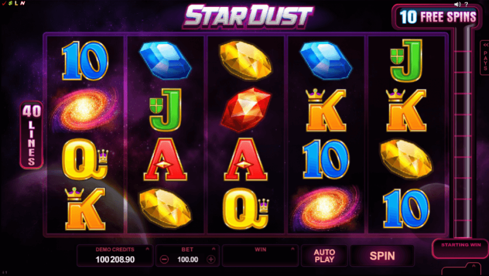 Stardust Slot Gameplay