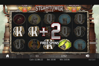 Steam Tower Slot Free Spins