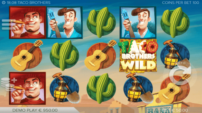 Taco Brothers Slot Gameplay