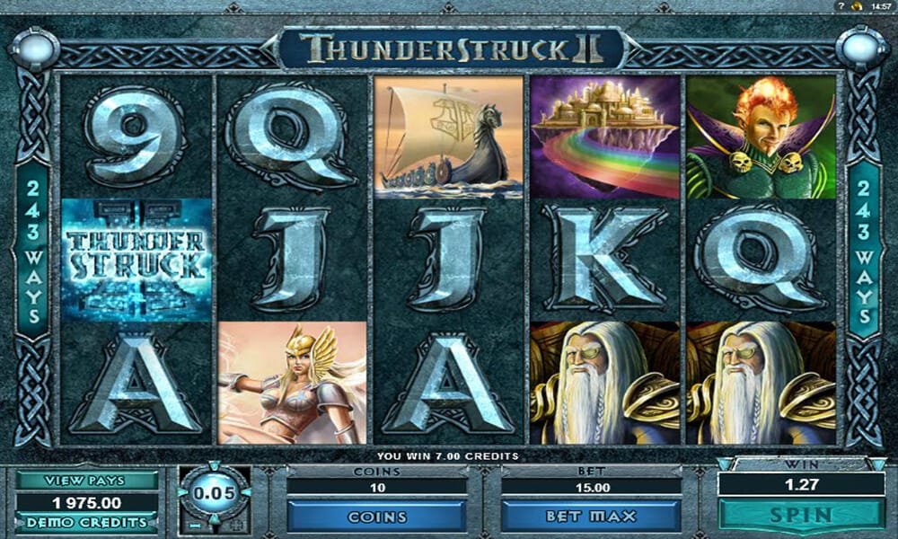 Thunderstruck II Slot Gameplay