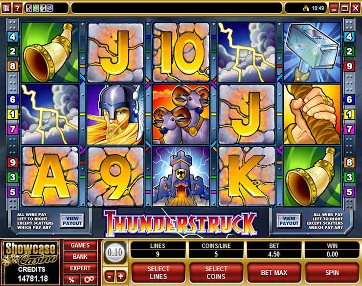 Thunderstruck Slot Gameplay