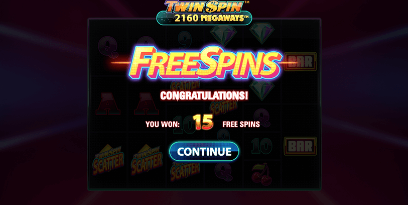 Twin Spin Megaways Free Spins