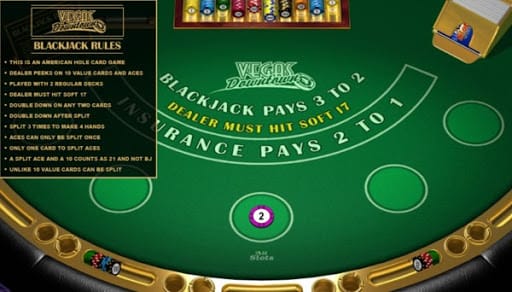 Vegas Downtown Blackjack Gameplay