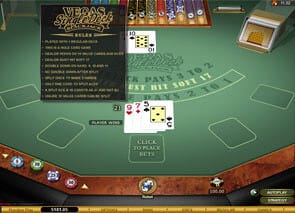 Vegas Single Deck Blackjack Game