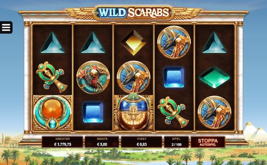 Wild Scarabs Slot Gameplay