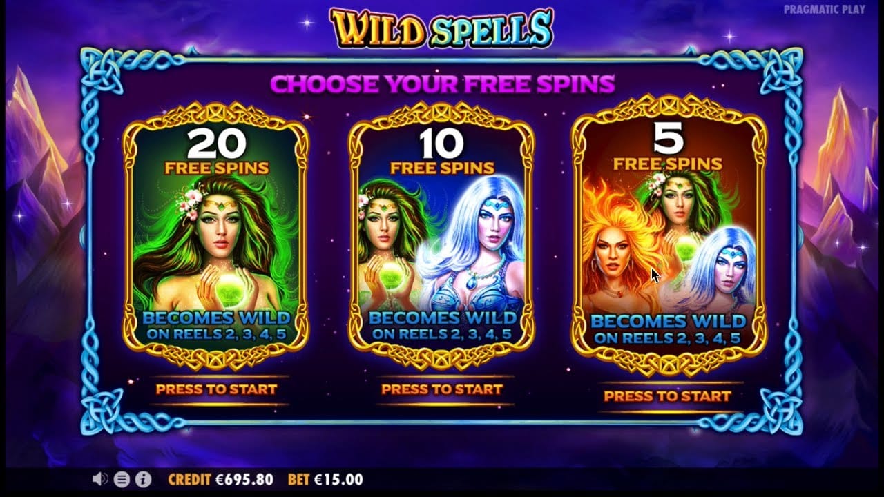 Wilds Spells Jackpot Slot Symbols
