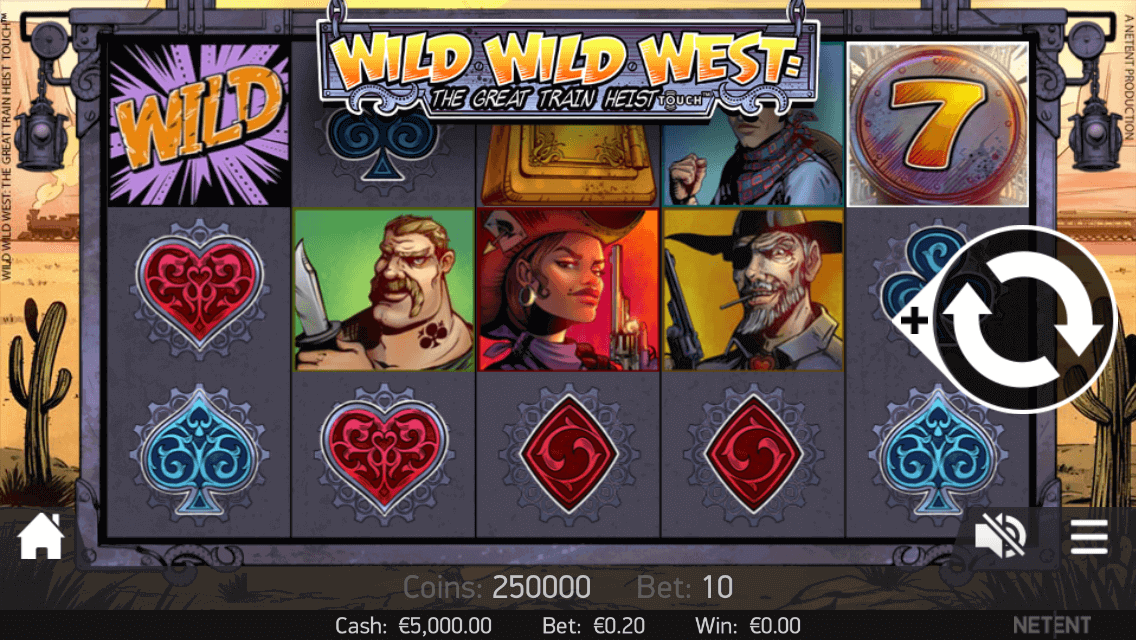 Wild Wild West The Great Train Heist Slot Bonus