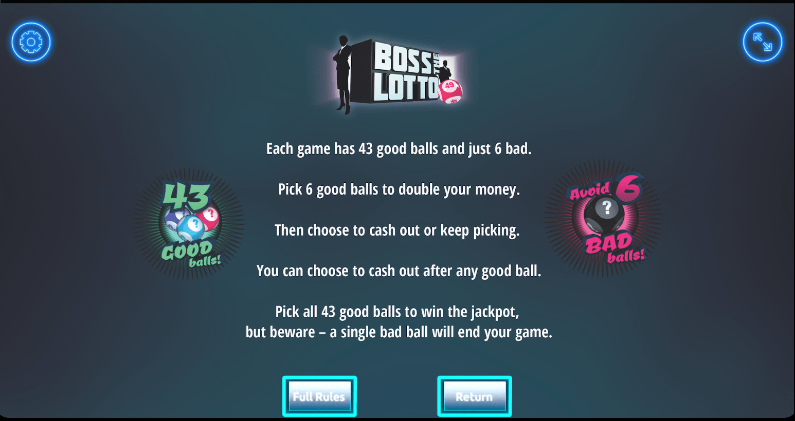 Boss the Lotto Slot Rules